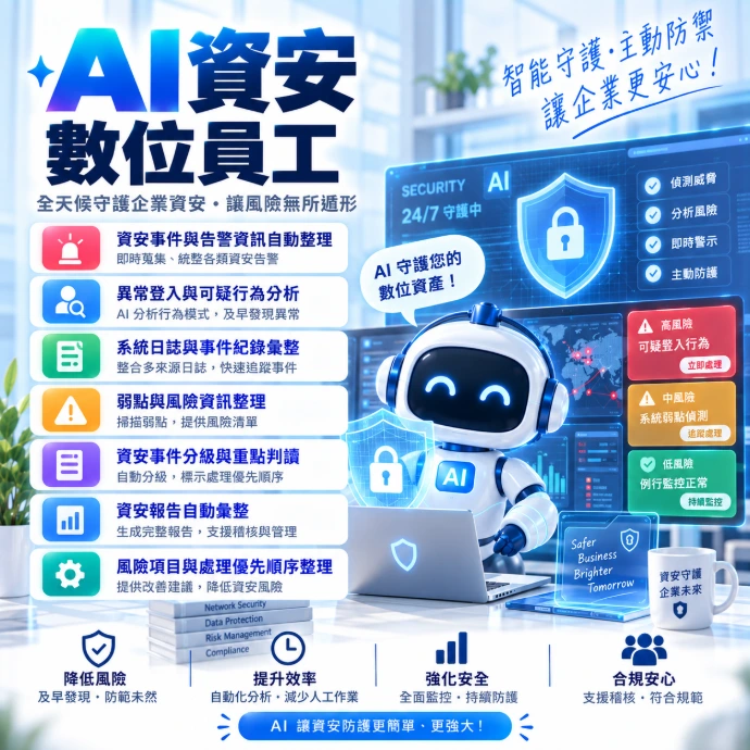 AI資安數位員工 (月繳)
